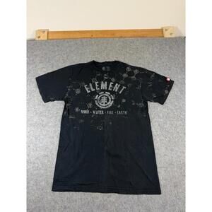Vintage Y2K Element T Shirt Black Medium Skate Grunge￼